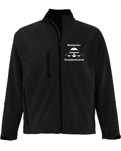 Bestickte Herren Softshell Jacke "3 Lagen" (Geschwader Neuschwabenland)