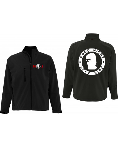 Bestickte Herren Softshell Jacke "3 Lagen" (Good night left side)