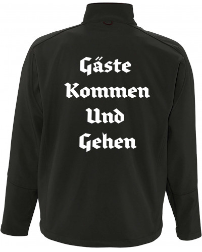 Bestickte Herren Softshell Jacke "3 Lagen" (Gute Heimreise)