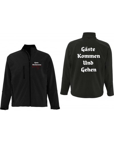 Bestickte Herren Softshell Jacke "3 Lagen" (Gute Heimreise)