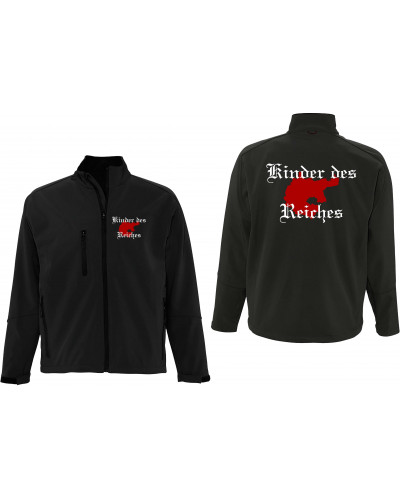 Bestickte Herren Softshell Jacke "3 Lagen" (Kinder des Reiches)