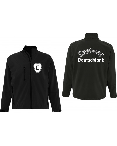 Bestickte Herren Softshell Jacke "3 Lagen" (Landser Deutschland)