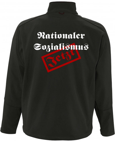 Bestickte Herren Softshell Jacke "3 Lagen" (Nationaler Sozialismus jetzt)