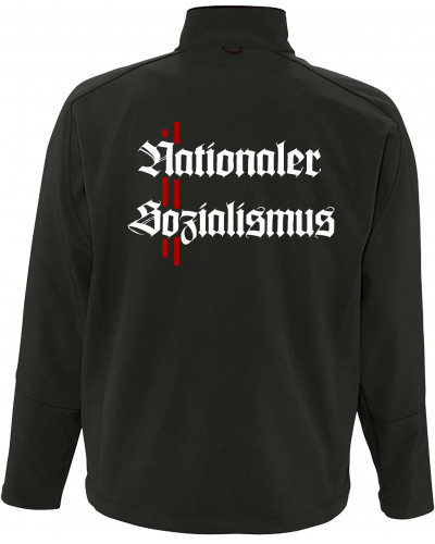 Bestickte Herren Softshell Jacke "3 Lagen" (Nationaler Sozialismus)