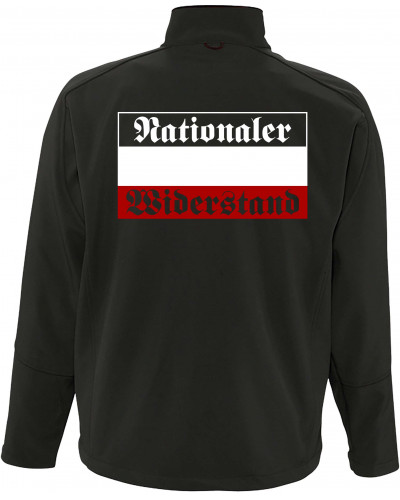Bestickte Herren Softshell Jacke "3 Lagen" (Nationaler Widerstand)