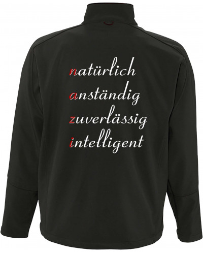 Bestickte Herren Softshell Jacke "3 Lagen" (NAZI)