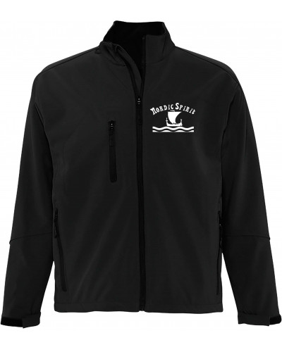Bestickte Herren Softshell Jacke "3 Lagen" (Nordic Spirit)