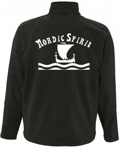 Bestickte Herren Softshell Jacke "3 Lagen" (Nordic Spirit)
