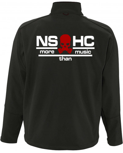 Bestickte Herren Softshell Jacke "3 Lagen" (NS HC, more than music)