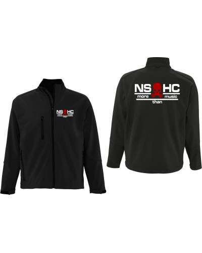 Bestickte Herren Softshell Jacke "3 Lagen" (NS HC, more than music)