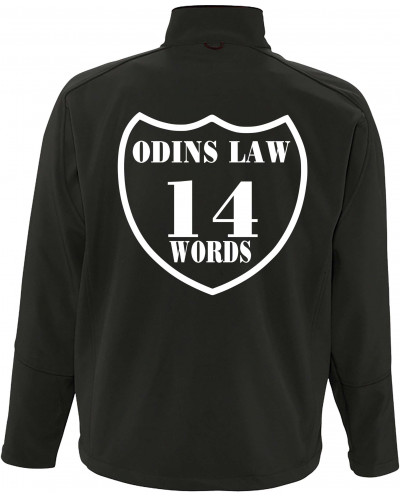 Bestickte Herren Softshell Jacke "3 Lagen" (Odins law)