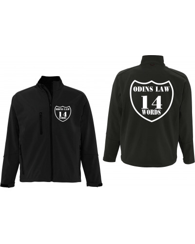 Bestickte Herren Softshell Jacke "3 Lagen" (Odins law)