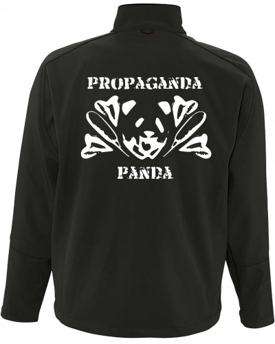 Bestickte Herren Softshell Jacke "3 Lagen" (Propaganda Panda)
