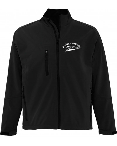 Bestickte Herren Softshell Jacke "3 Lagen" (Rückreisemanager)