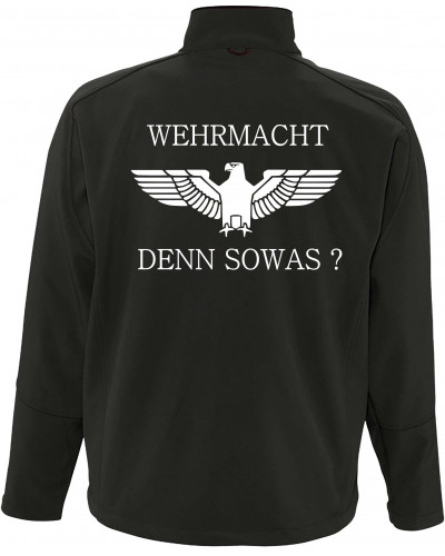 Bestickte Herren Softshell Jacke "3 Lagen" (Wehrmacht denn sowas)