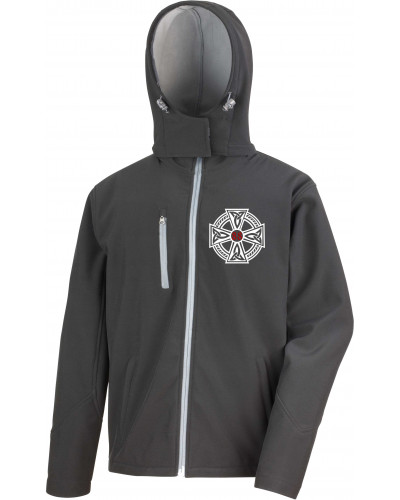 Bestickte Herren Softshell Kapuzenjacke (Celtic 88)