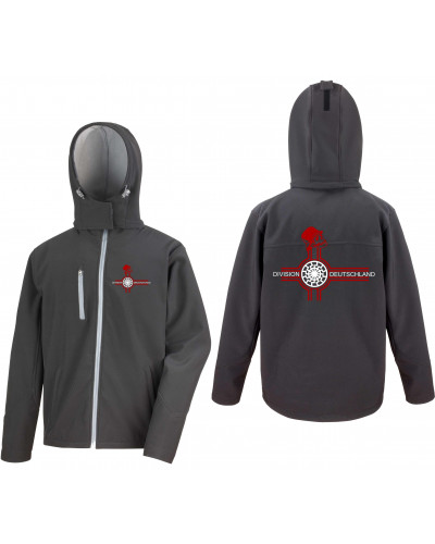 Bestickte Herren Softshell Kapuzenjacke (Divison Deutschland)