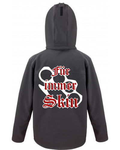Bestickte Herren Softshell Kapuzenjacke (Für immer Skin)