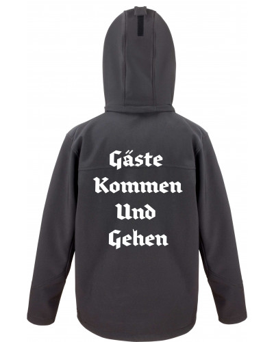Bestickte Herren Softshell Kapuzenjacke (Gute Heimreise)