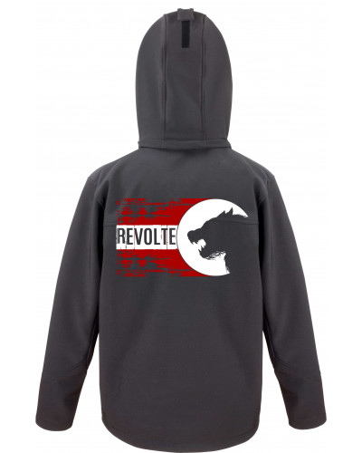 Bestickte Herren Softshell Kapuzenjacke (H8-Front)