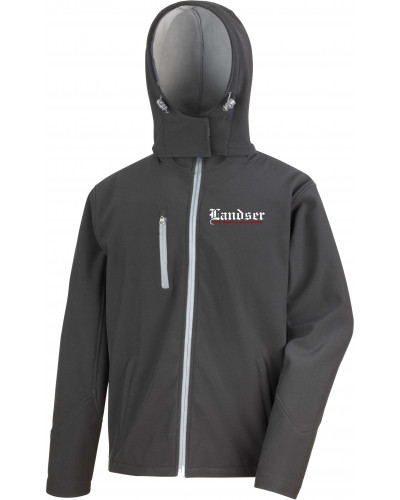 Bestickte Herren Softshell Kapuzenjacke (Landser, eine deutsche legende)