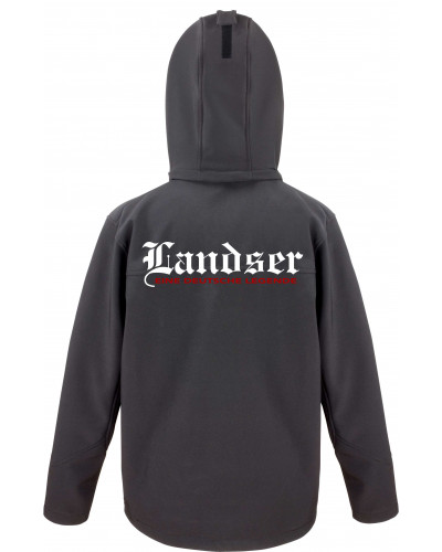 Bestickte Herren Softshell Kapuzenjacke (Landser, eine deutsche legende)