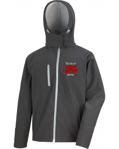 Bestickte Herren Softshell Kapuzenjacke (Skinhead Terror Crew)