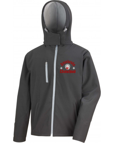 Bestickte Herren Softshell Kapuzenjacke (Skinheads Deutschland)