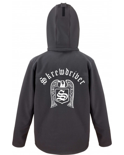 Bestickte Herren Softshell Kapuzenjacke (Skrewdriver)