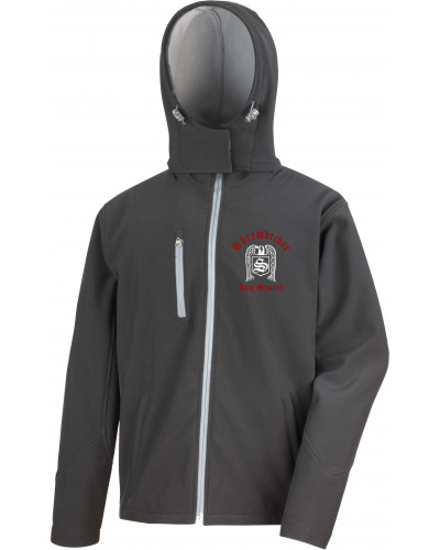 Bestickte Herren Softshell Kapuzenjacke (Skrewdriver, Ian Stuart)