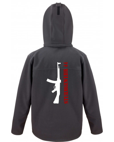 Bestickte Herren Softshell Kapuzenjacke (Sturmgewehr 44)