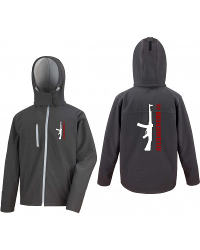 Bestickte Herren Softshell Kapuzenjacke (Sturmgewehr 44)