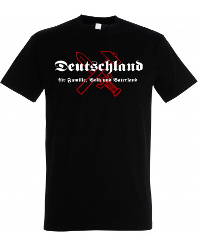 Herren T-Shirt (Deutschland für Familie, Volk und Vaterland)