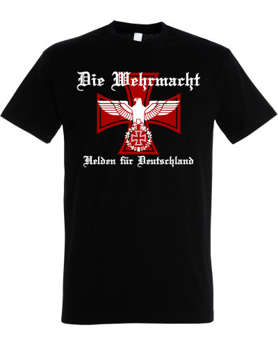 Herren T-Shirt (Die Wehrmacht, Helden für Deutschland)