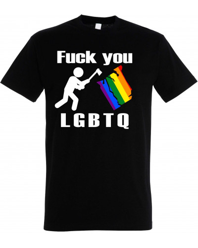 Herren T-Shirt (Fuck you, LGBTQ)