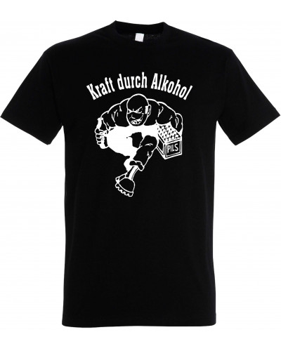 Herren T-Shirt (Kraft durch Alkohol)