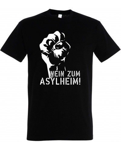 Herren T-Shirt (Nein zum Asylheim)