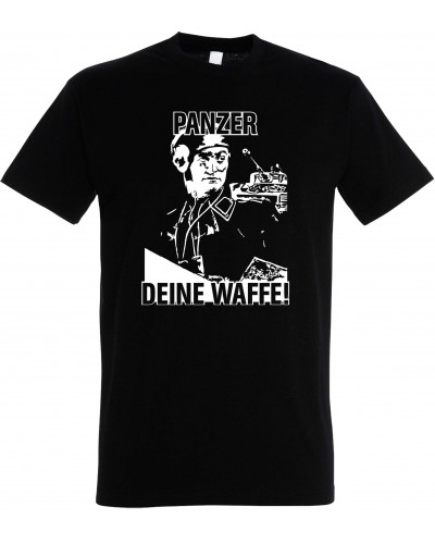 Herren T-Shirt (Panzer, deine Waffe!)