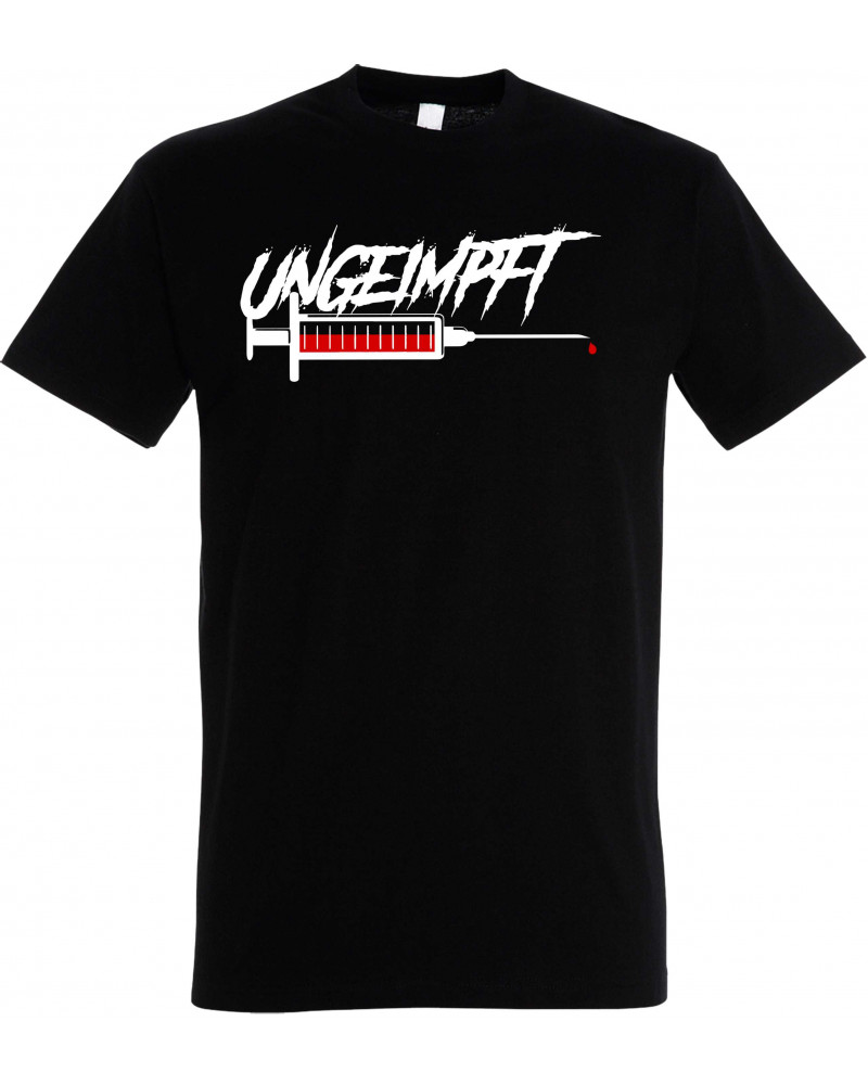 Herren T-Shirt (Ungeimpft, Spritze)