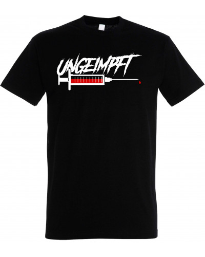 Herren T-Shirt (Ungeimpft, Spritze)