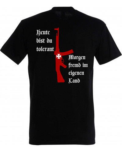 Herren T-Shirt (Heute tolerant morgen fremd im eigenen Land)