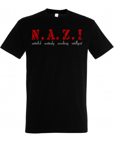 Herren T-Shirt (Nazi, natürlich anständig)