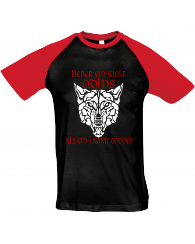 Herren T-Shirt "Bragi" (Lieber ein Wolf Odins als ein Lamm Gottes)