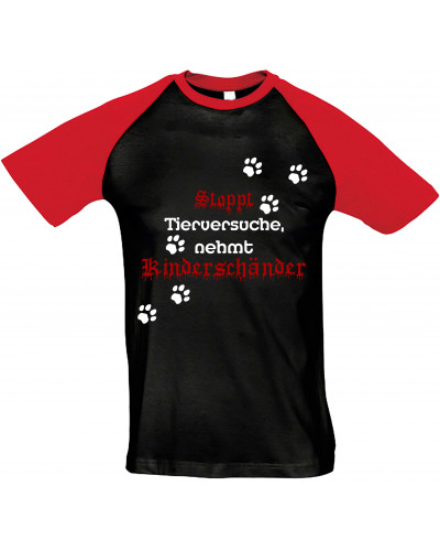 Herren T-Shirt "Bragi" (Stoppt Tierversuche, nehmt Kinderschänder)