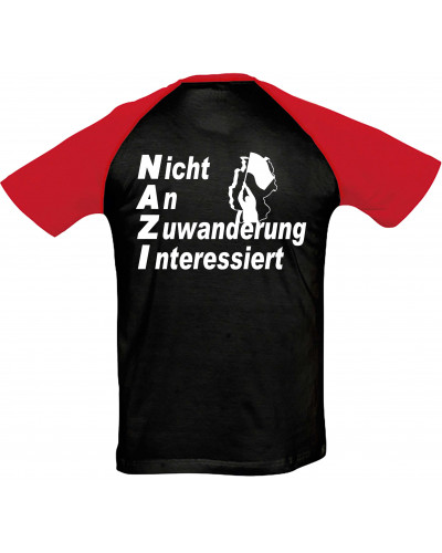 Herren T-Shirt "Bragi" (Nicht an Zuwanderung interessiert, Fahne)