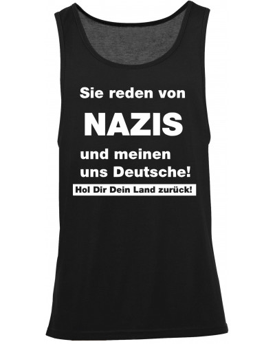 Herren Tanktop "Sport" (Sie reden von Nazis)