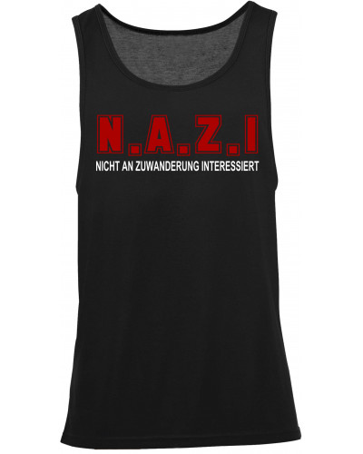 Herren Tanktop "Sport" (Nicht an Zuwanderung interessiert, Fahne)