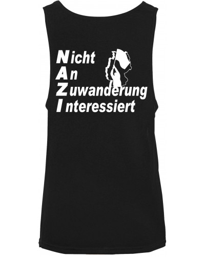 Herren Tanktop "Sport" (Nicht an Zuwanderung interessiert, Fahne)