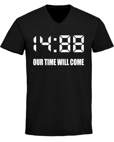Herren V-Ausschnitt T-Shirt (1488 Our time will come)
