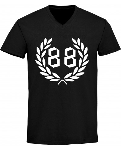 Herren V-Ausschnitt T-Shirt (88, kranz)